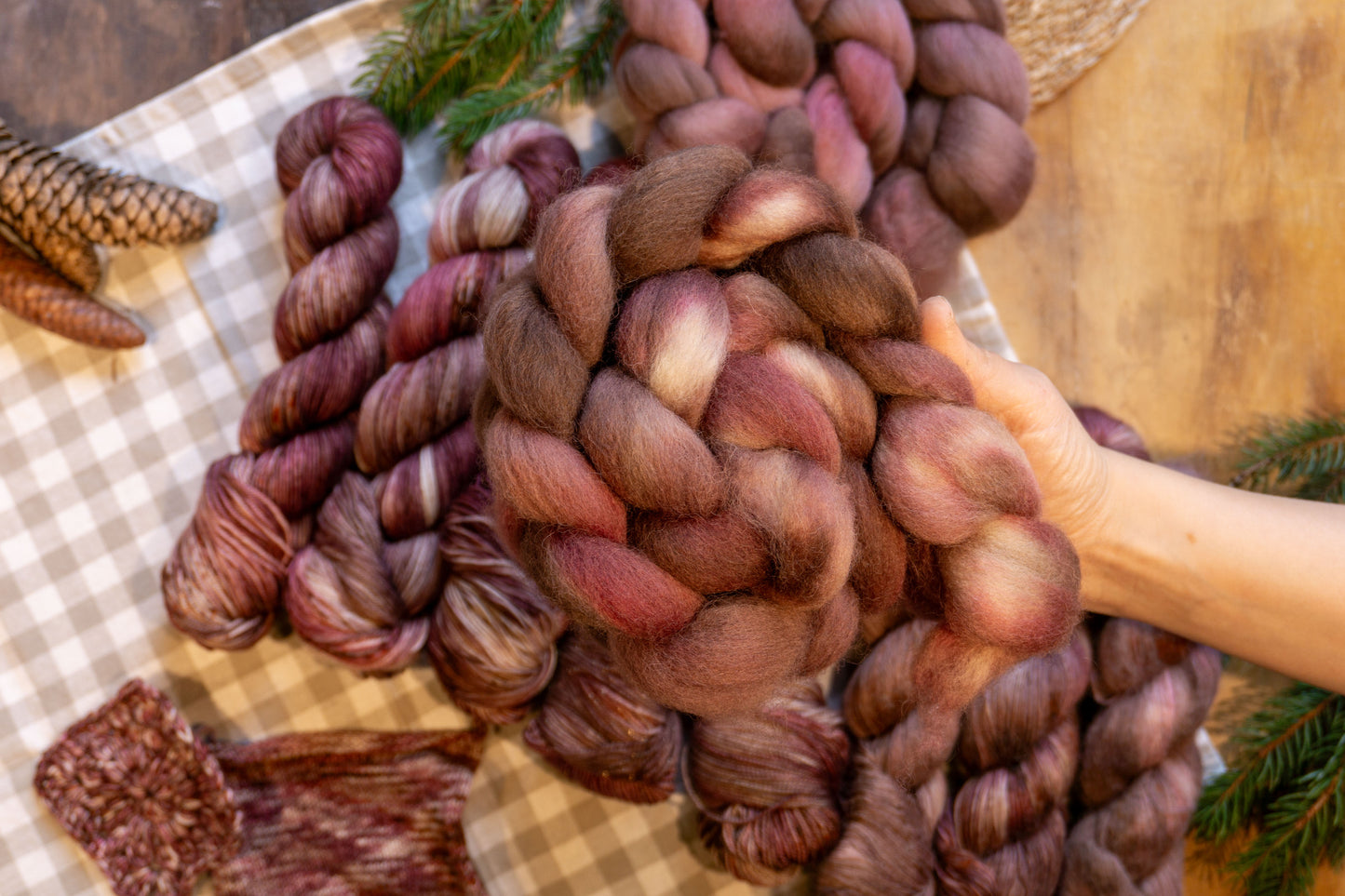 Berries in the Sun - Kent Romney Fibre