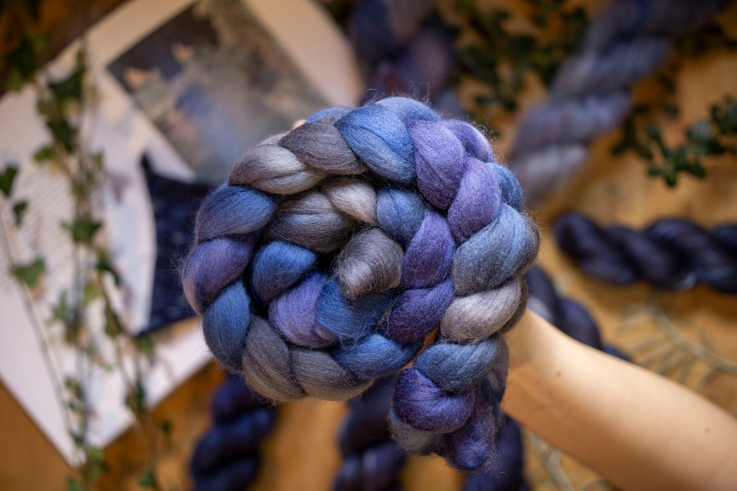 Ravens coming home - Polwarth Fibre