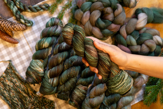Berries in Moss - SW Merino DK